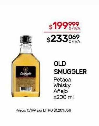 Nini Mayorista Old smuggler petaca whisky añejo oferta