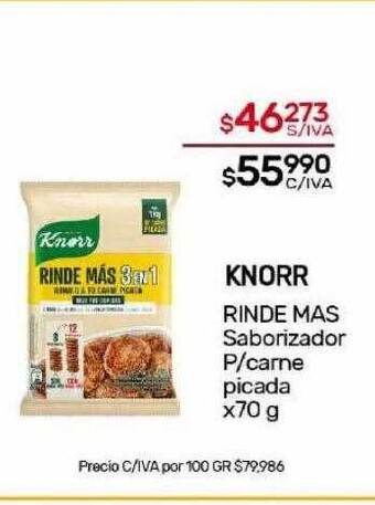 Nini Mayorista Knorr rinde mas saborizador p carne picada oferta