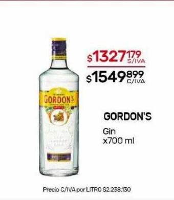 Nini Mayorista Gordon's gin oferta