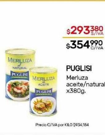 Nini Mayorista Puglisi merluza aceite natural oferta