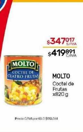 Nini Mayorista Molto coctel de frutas oferta