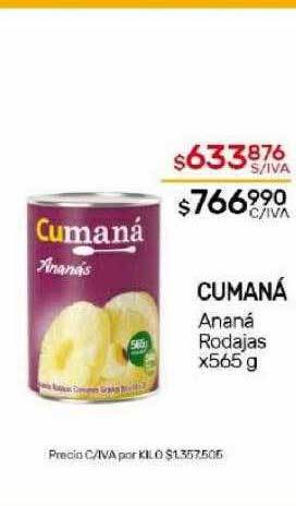 Nini Mayorista Cumaná ananá rodajas oferta