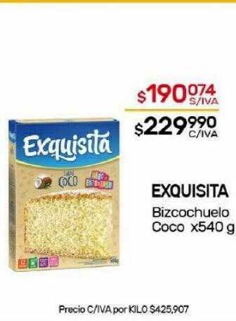 Nini Mayorista Exquisita bizcochuelo coco oferta