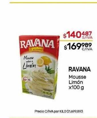 Nini Mayorista Ravana mousse limón oferta