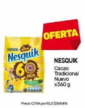 Nini Mayorista Nesquik cacao tradicional nuevo oferta