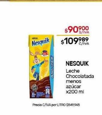 Nini Mayorista Nesquik leche chocolatada menos azúcar oferta