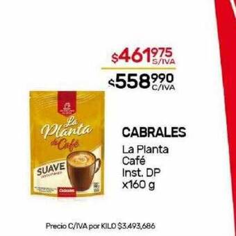 Nini Mayorista Cabrales la planta café inst dp oferta