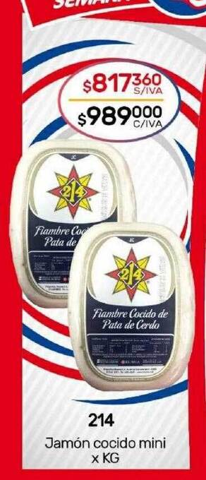 Nini Mayorista 214 jamón cocido mini oferta