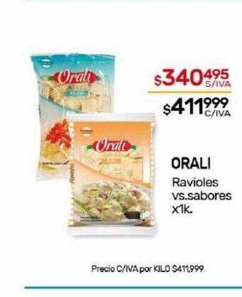 Nini Mayorista Orali ravioles vs sabores oferta