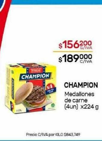 Nini Mayorista Champion medallones de carne oferta