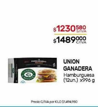Nini Mayorista Union ganadera hamburguesa oferta