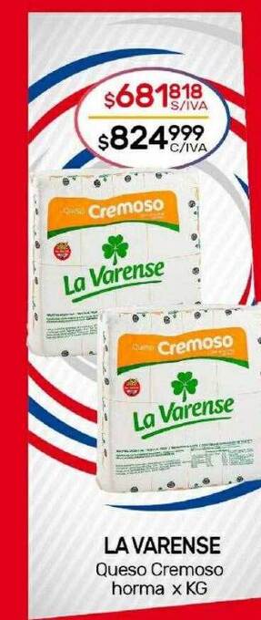La varense queso cremoso horma