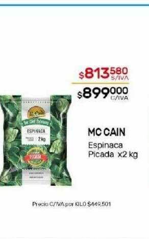 Nini Mayorista Mc cain espinaca picada oferta