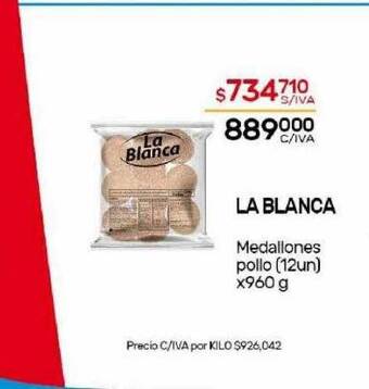 Nini Mayorista La blanca medallones pollo oferta
