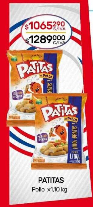 Nini Mayorista Patitas pollo oferta