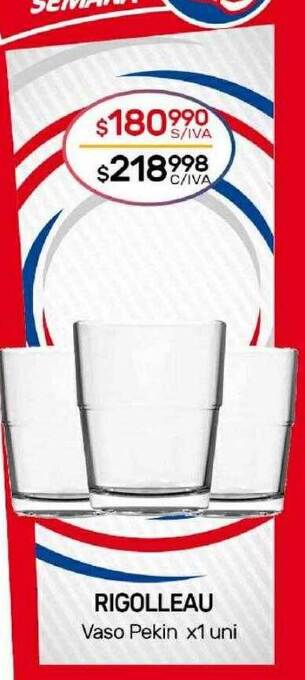Nini Mayorista Rigolleau vaso pekin oferta