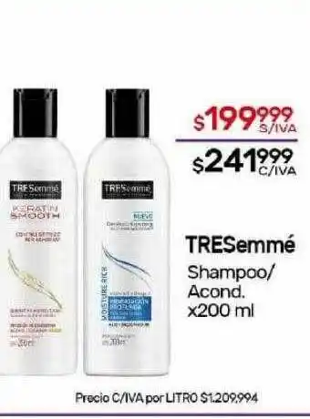 Nini Mayorista Tresemmé shampoo acond oferta