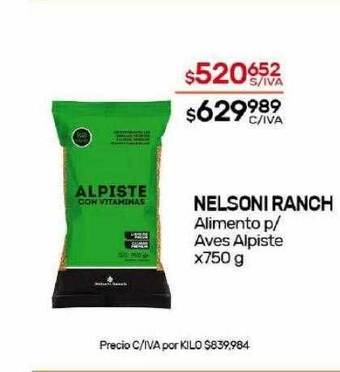 Nini Mayorista Nelsoni ranch alimento p aves alpiste oferta