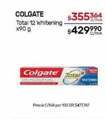 Nini Mayorista Colgate total 12 whitening oferta