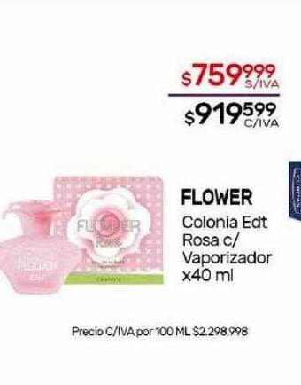 Nini Mayorista Flower colonia edt rosa c vaporizador oferta