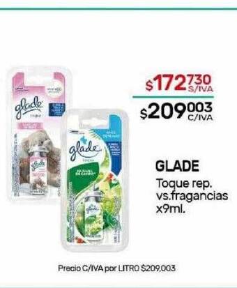 Nini Mayorista Glade toque rep vs fragancias oferta