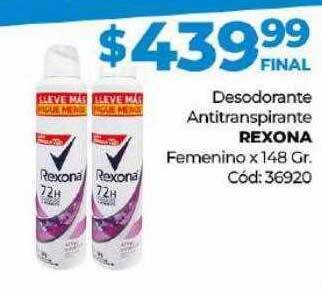 Diarco Desodorante antitranspirante rexona femenino oferta