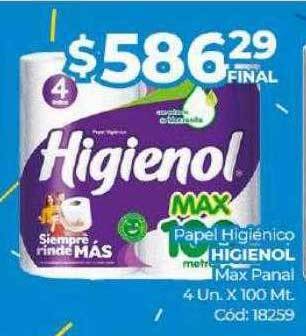 Diarco Papel higiénico higienol max panal oferta