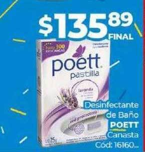 Diarco Desinfectante de baño poett oferta