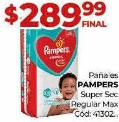 Diarco Pañales pampers super sec regular max oferta