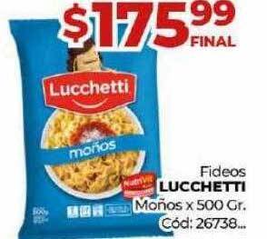 Diarco Fideos lucchetti moños oferta