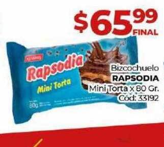 Diarco Bizcochuelo rapsodia mini torta oferta