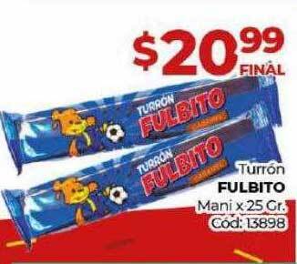 Diarco Turrón fulbito oferta