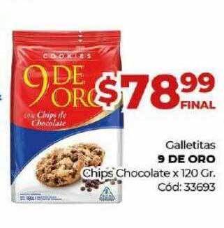 Diarco Galletitas 9 de oro chips chocolate oferta
