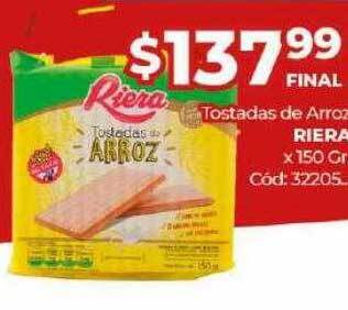 Diarco Tostadas de arroz riera oferta