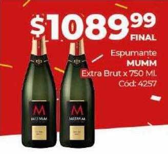 Diarco Espumante mumm extra brut oferta
