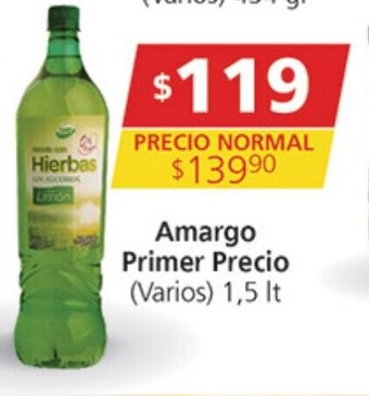Supermercados Aiello Amargo Primer Precio oferta