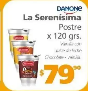 Actual Supermercados Danone La Serenísima Postre x 120 grs oferta