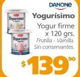 Actual Supermercados Danone Yogurísimo Yogur firme x 120 grs oferta