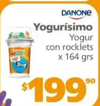 Actual Supermercados Danone Yogurísimo Yogur con rocklets x 164 grs oferta