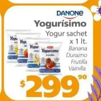 Actual Supermercados Danone Yogurísimo Yogur sachet oferta