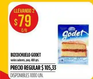 Supermercados Vea Bizcochuelo Godet 480grs oferta