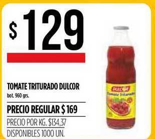 Supermercados Vea Dulcor Tomate Triturado 960grs oferta