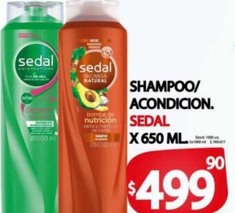 Supermercados Becerra Shampoo/Acondicionador Sedal oferta