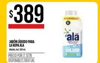 Supermercados Vea Ala Jabón Líquido Para La Ropa 500ml oferta