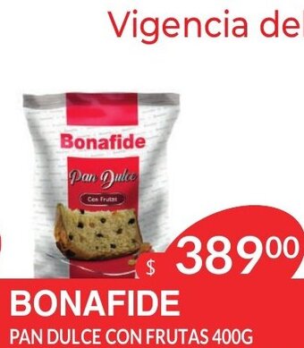 Masivos Bonafide Pan Dulce Con Frutas 400 g oferta