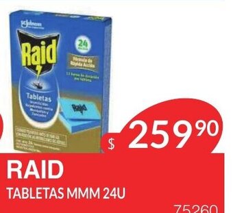 Masivos Raid Tabletas MMM 24 U oferta