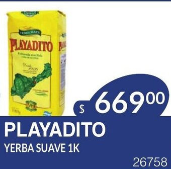 Masivos Playadito Yerba Suave 1k oferta