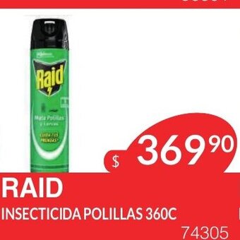 Masivos Raid Insecticida Polillas 360c oferta