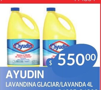 Masivos Ayudin lavandina Glaciar/Lavanda 4L oferta