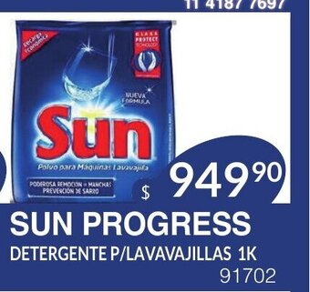 Masivos Sun Progress Detergente P/Lavavajillas 1k oferta